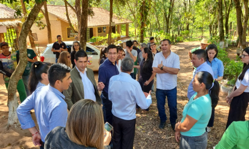 Comitiva del Senado verificó situación de un loteamiento en Juan E. O’Leary