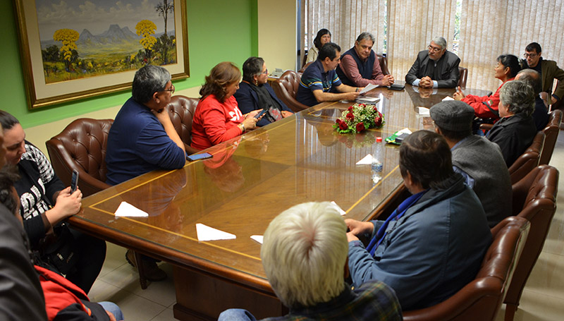 Lugo con sindicalistas 1