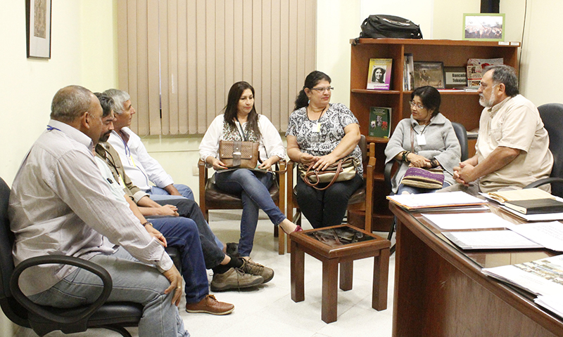 Senador Pereira con visitas