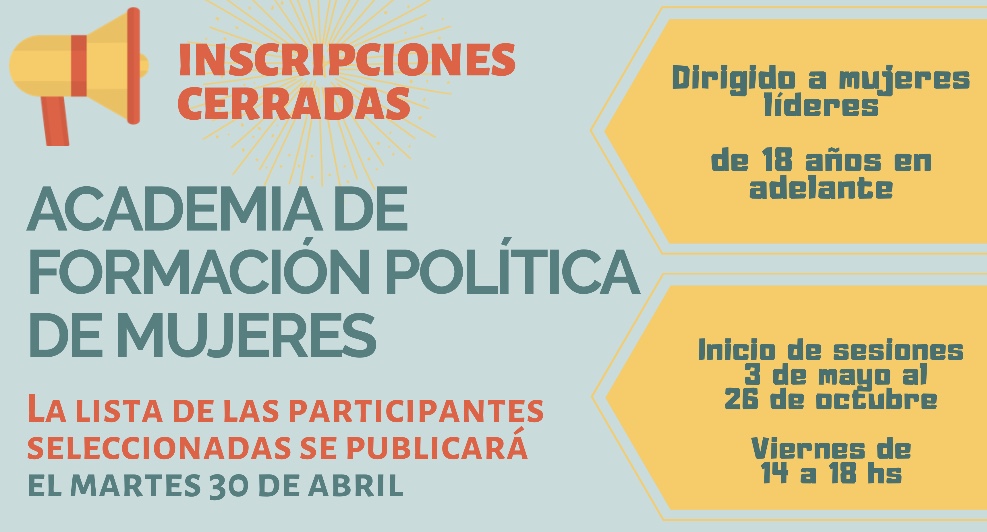 Afiche de cierre que sirve