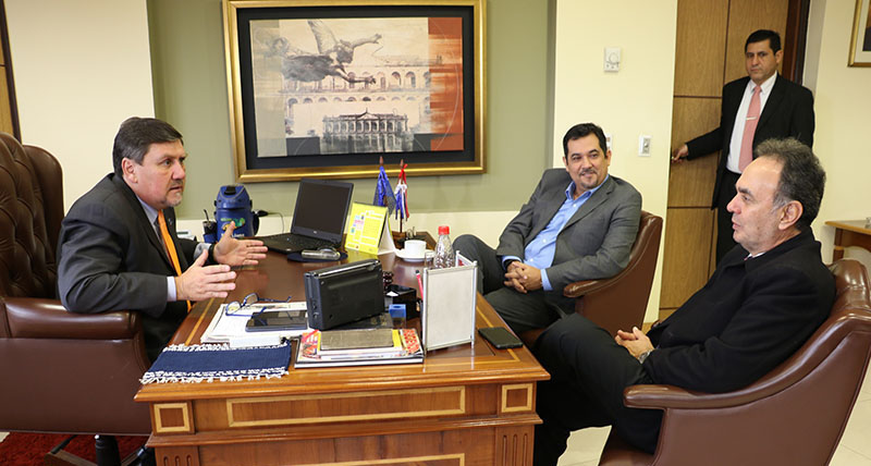 Blas Llano en reunión con vicepresidentes