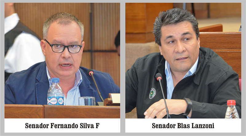 Senadores Silva y Lanzoni 1