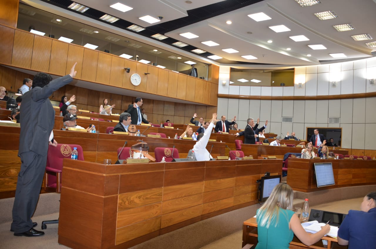 Senadores votando del 31 de octubre 2019