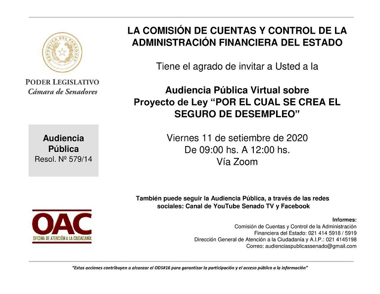 Afiche de audiencia pública