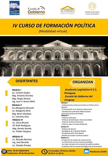 Curso de Academia para viertes 18 Anuncio