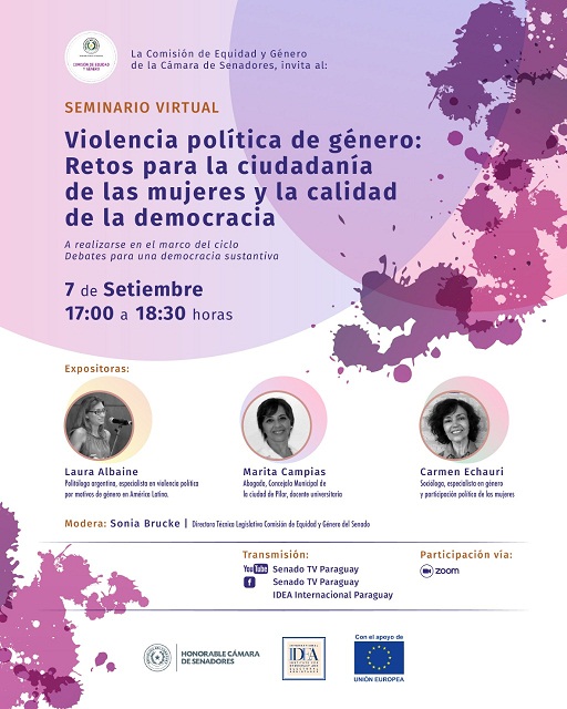 Webinar con la senadora Mirta Gusinky